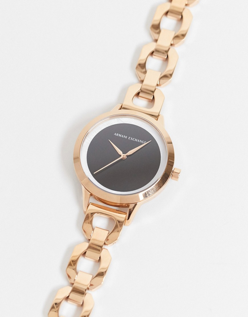 Armani Exchange - Harper AX5613 - Horloge met schakelarmband-Goud