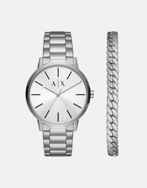 Armani Exchange – Herrenarmbanduhr aus Edelstahl in Silberoptik mit drei Zeigern, AX7138 - view 1