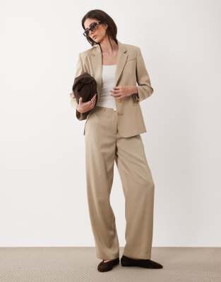 Armani Exchange - Hose in Taupe mit weitem Bein, Kombiteil-Brown