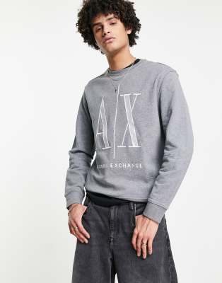 armani exchange grey sweatshirt