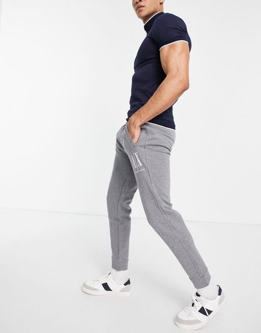 Armani Exchange icon casual joggers in grey | ASOS