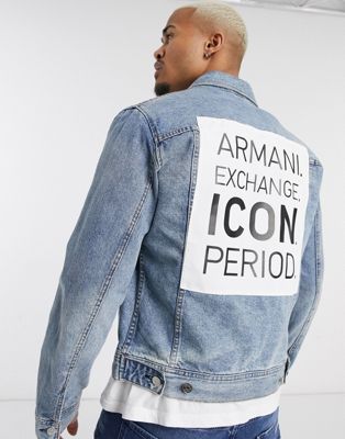 armani exchange jean jacket