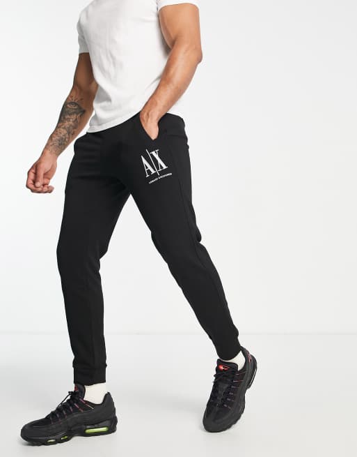 Armani Exchange Icon joggers in black ASOS