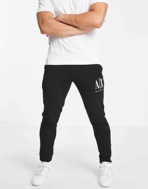 Armani Exchange Icon joggers in black ASOS