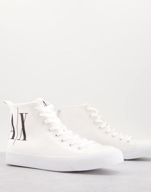 Armani Exchange – Icon – Knöchelhohe Sneaker in Weiß 