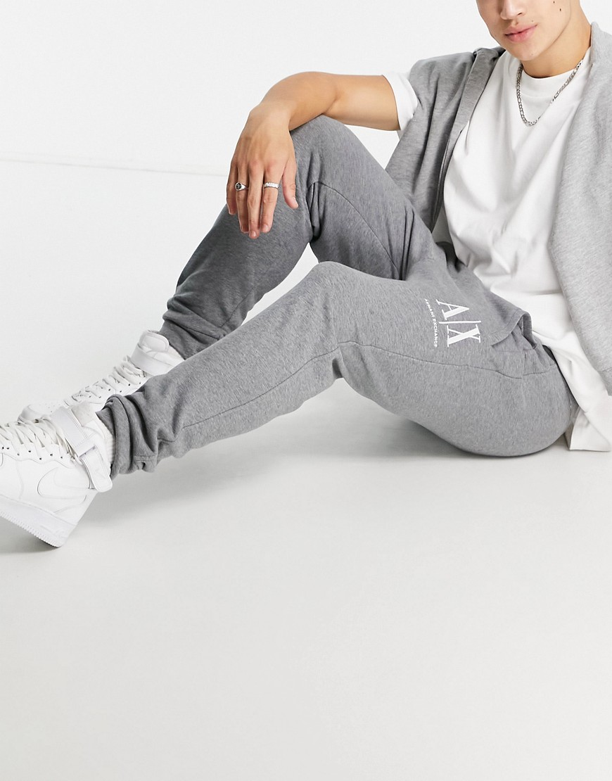 Armani Exchange Icon sweatpants in gray-Grey