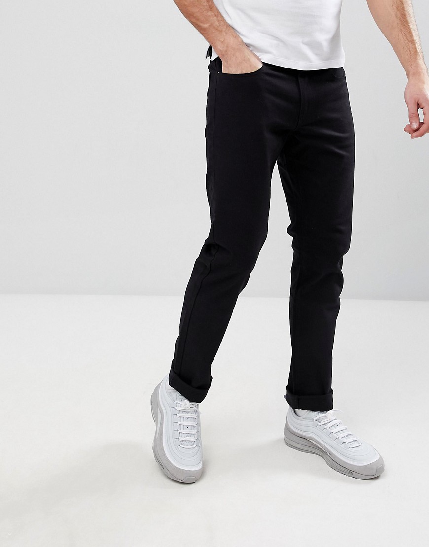 Armani Exchange J13 slim fit 5 pocket stretch jeans in black