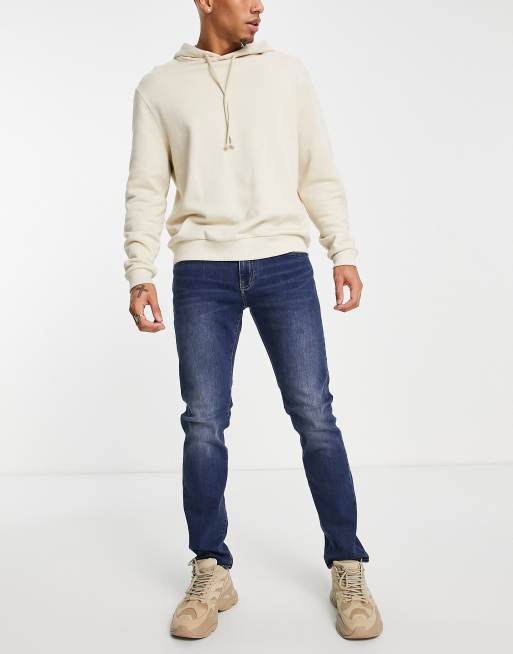 Anvendelig minus Alice Armani Exchange - J13 - Slim fit-jeans i mellemvask | ASOS