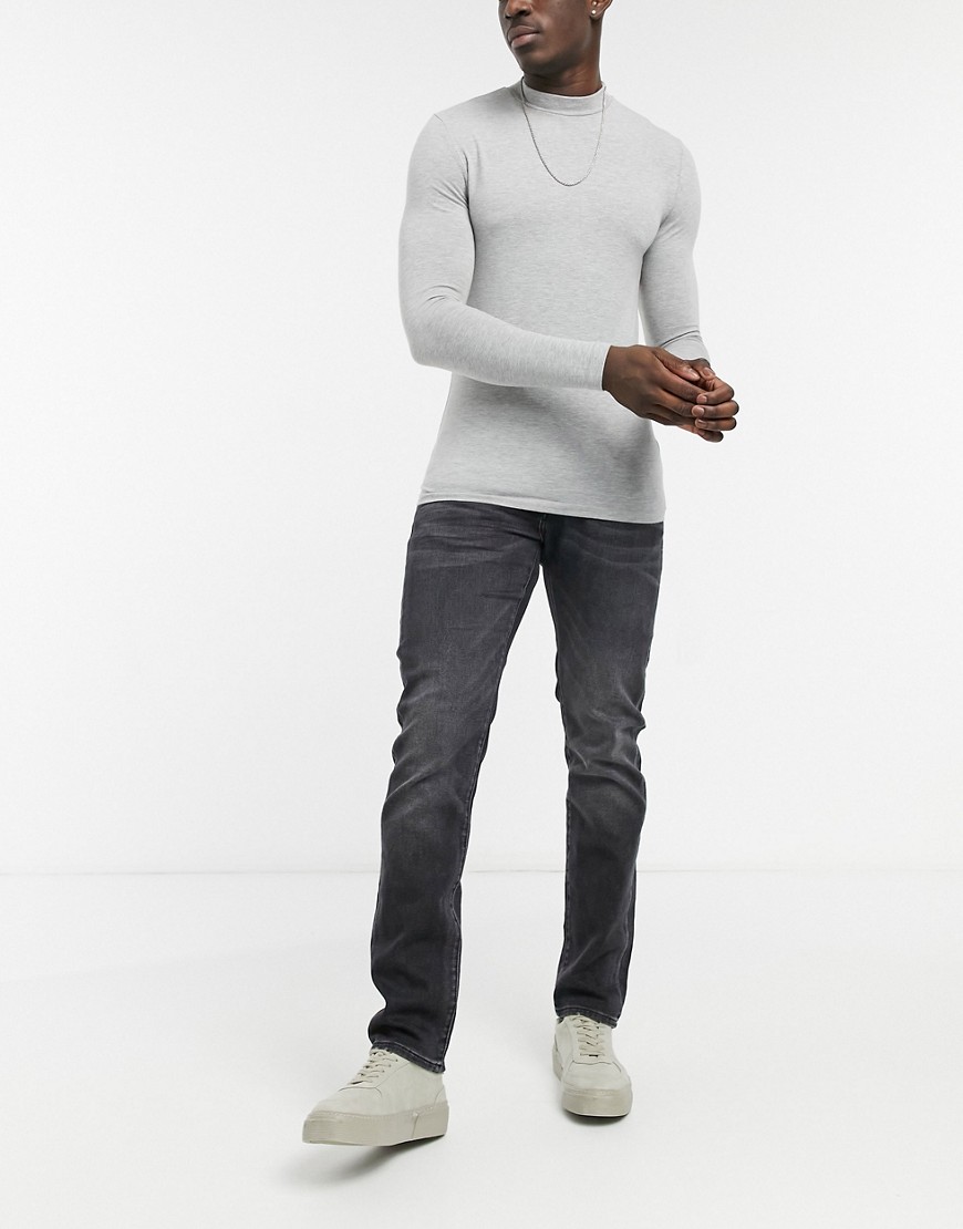 Armani Exchange J13 slim jeans in grey-Black