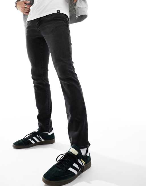 Armani Exchange – J14 – Eng geschnittene Jeans in verwaschenem Schwarz