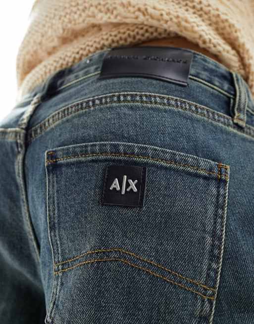 Armani Exchange J16 straight fit jeans in vintage wash ASOS