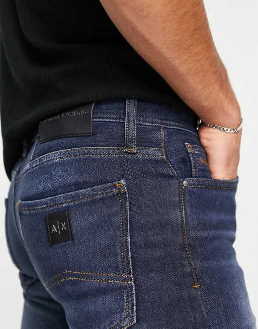 Armani Exchange J33 super skinny jeans in mid wash | ASOS