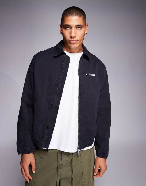 Armani Exchange – Jacke in Marineblau mit Reißverschluss - view 1