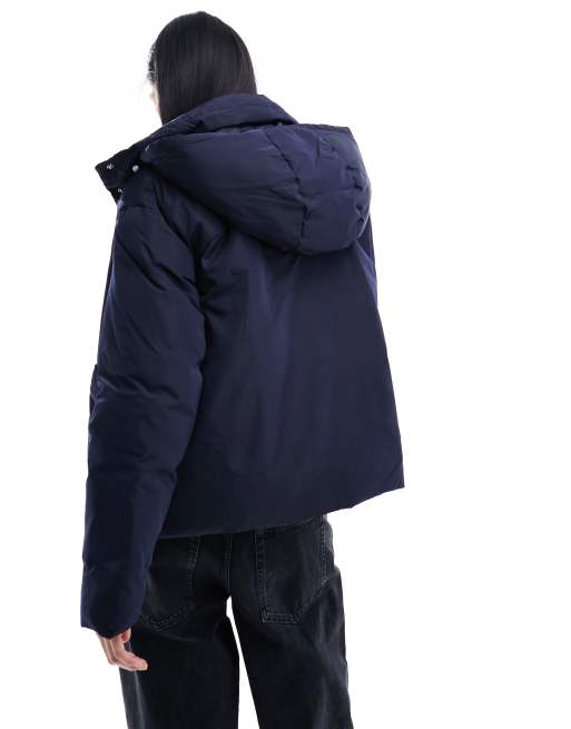 Armani Exchange jacket in navy with detachable hood