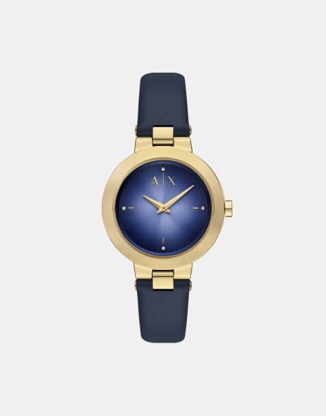 Armani Exchange – Jackie – Damen-Quarzuhr aus blauem Edelstahl mit 2 Zeigern - view 1