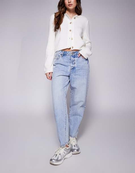 Armani Exchange - Jean fuselé coupe carotte - Bleu clair - view 1