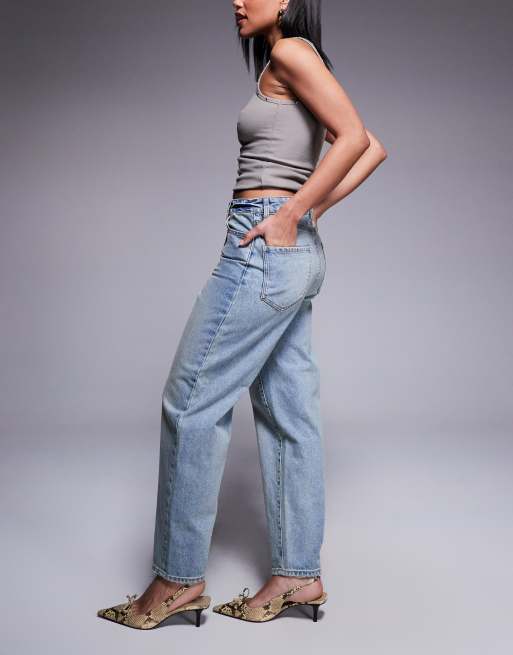 Armani Exchange - Jeans carrot fit affusolati blu chiaro, 3 di 5