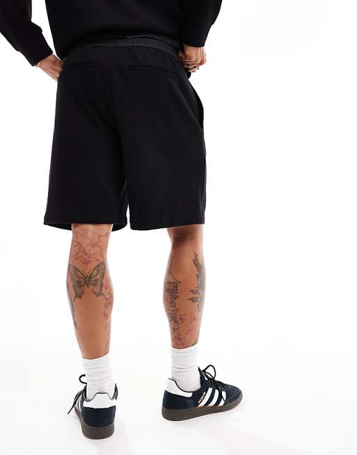 Armani Exchange jersey shorts in black with zip pocket Armani Exchange jersey shorts in black with zip pocket
