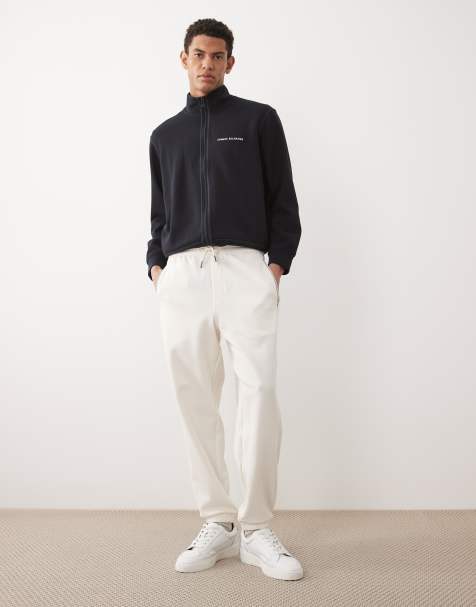 Armani Exchange Jogger mit Logo in Cremeweiß - view 1