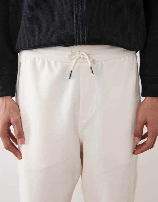 Armani Exchange Jogger mit Logo in Cremeweiß, 4 von 5