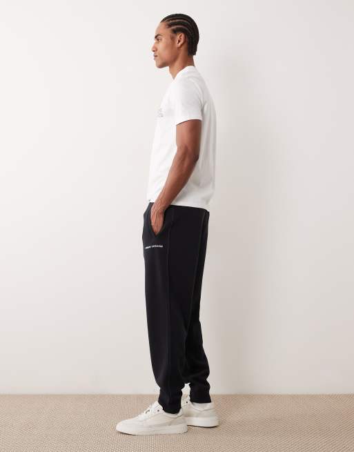 Armani Exchange - Joggers blu navy con logo, 3 di 5