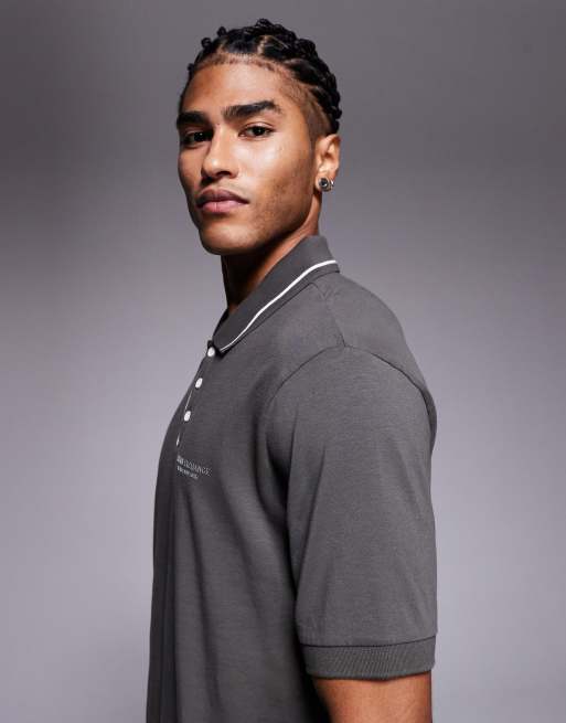 Armani Exchange – Kurzärmliges Polohemd in Grün, 4 von 5
