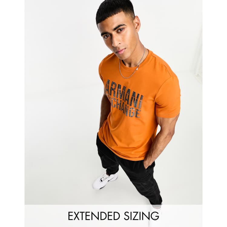 Armani exchange store orange t shirt