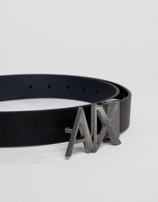 armani exchange belt black