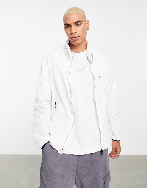 Armani Exchange lightweight small logo jacket in white ASOS