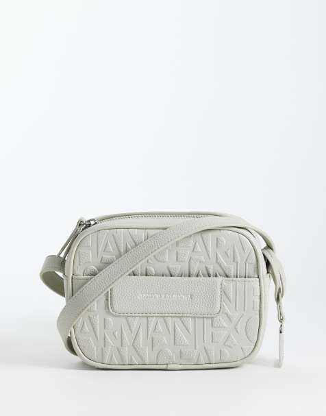 Armani Exchange - Liz - Crossbody tas met kiezelstructuur in crème - view 1