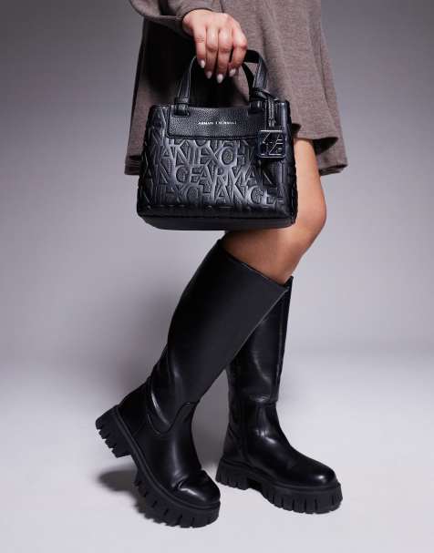 Armani Exchange - Liz - Tote bag effet grainé - Noir - view 1