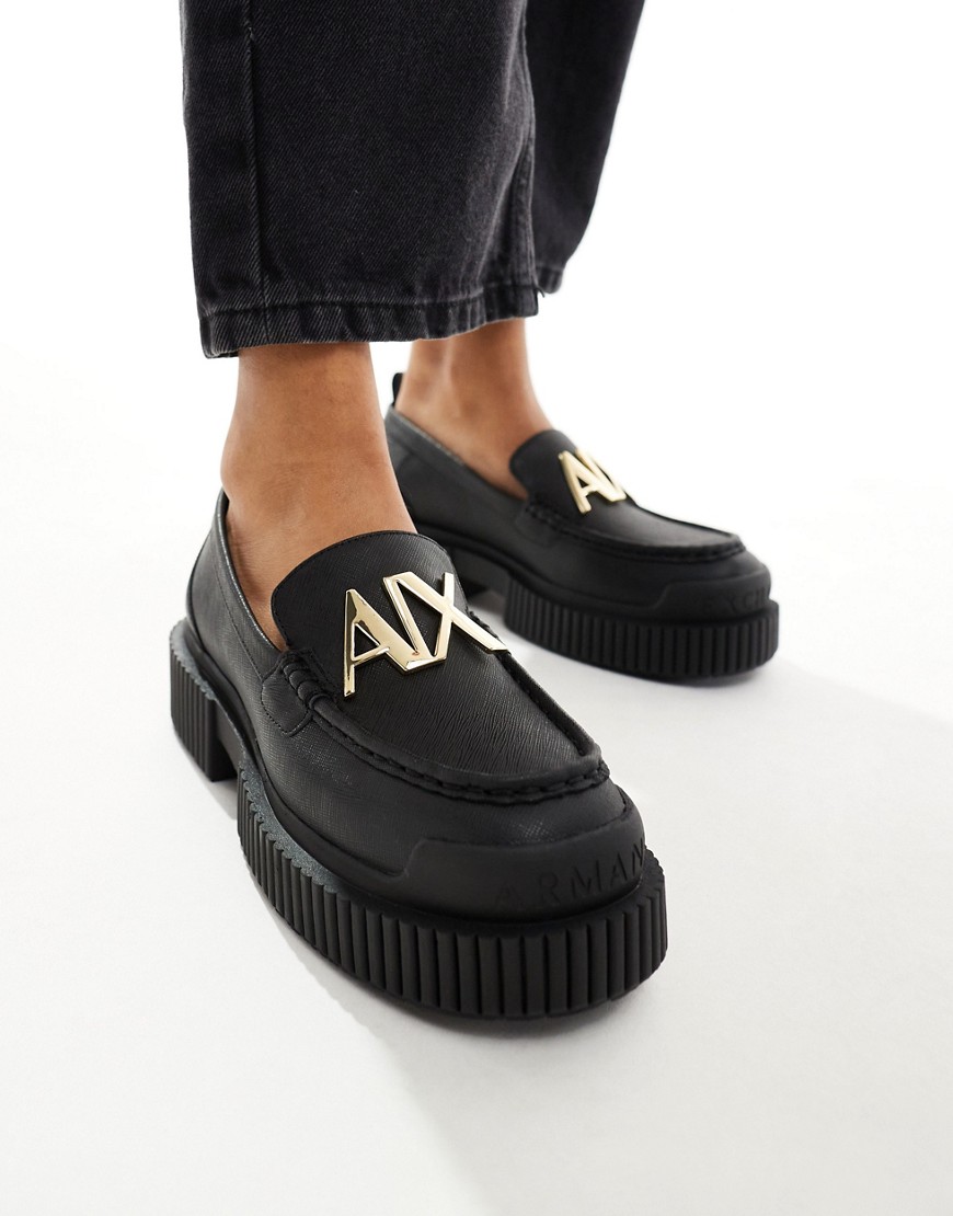 Armani Exchange loafer in black