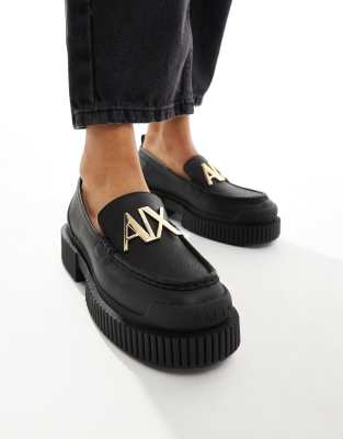 Armani Exchange - Loafer in Schwarz