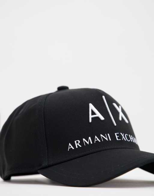 Armani exchange hot sale cap black