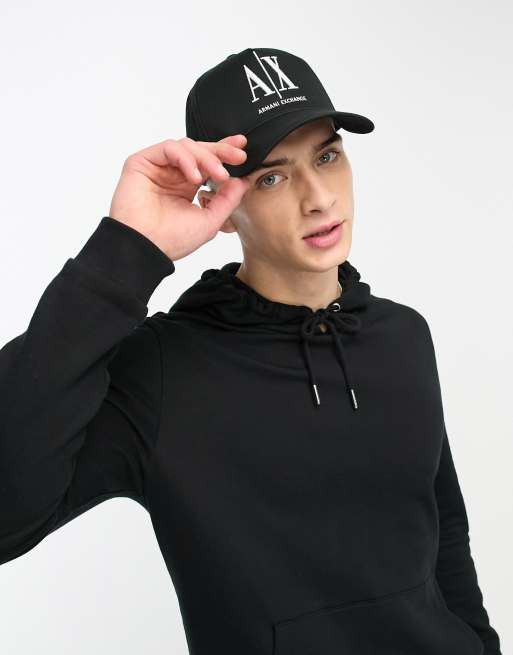 Armani exchange outlet black cap