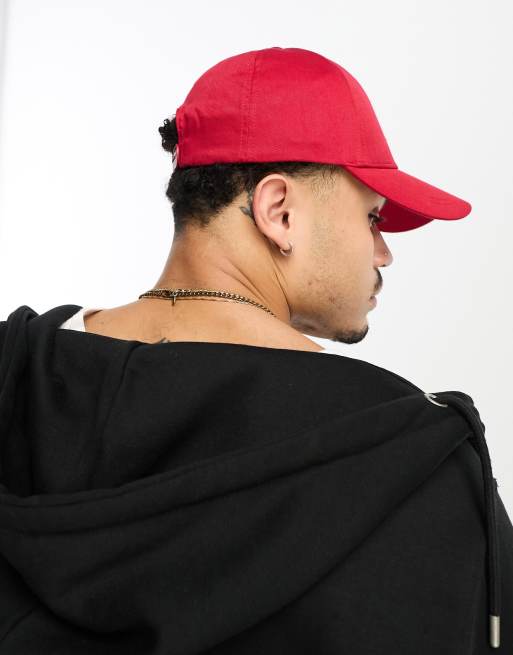 Armani Exchange logo baseball cap in red ASOS