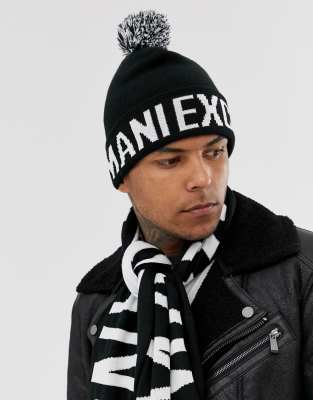 armani exchange winter hat