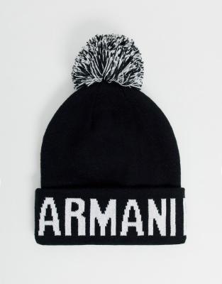 armani bobble hat mens