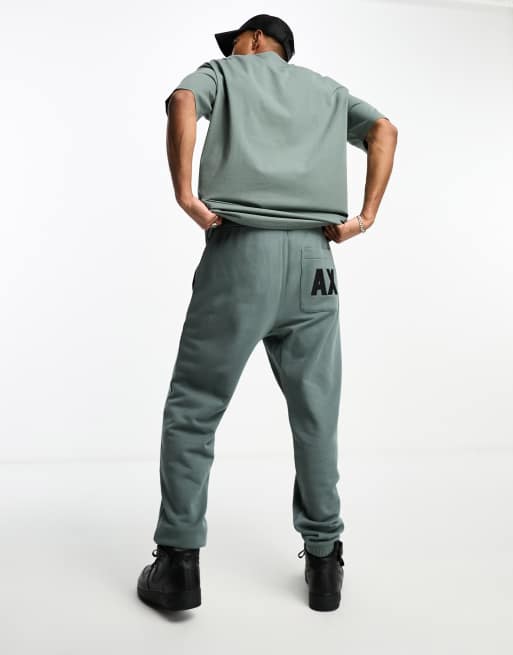 Armani exchange jogger suit hot sale