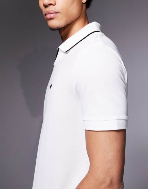 Armani Exchange logo polo shirt in white, 4 of 5