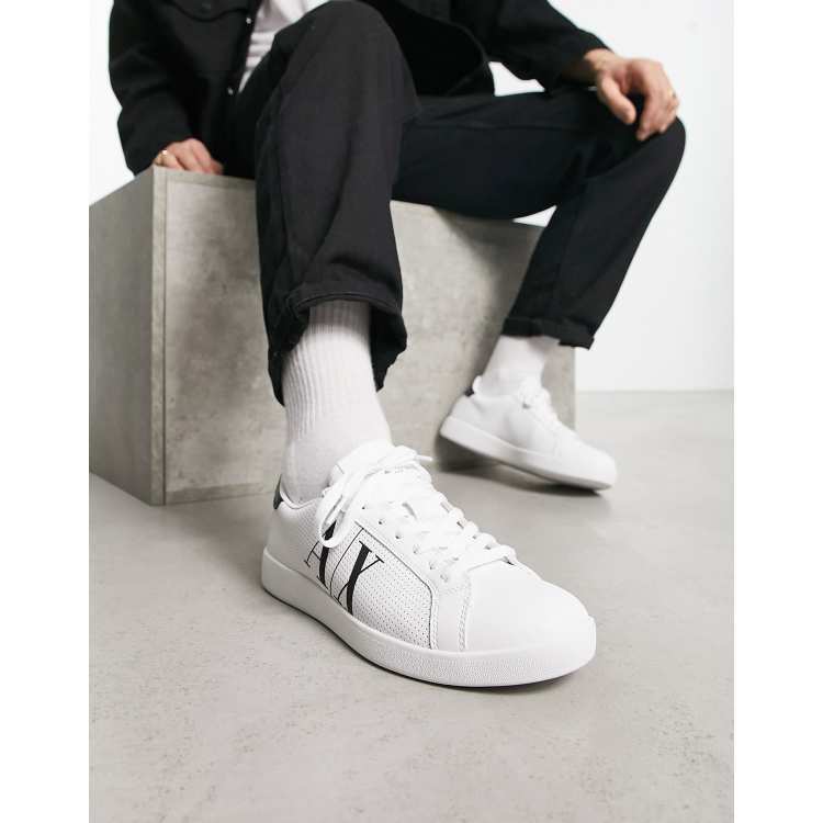 スニーカー ARMANI EXCHANGE Men Sneakers White XUX267XV900 00894 Amazon.com | A|X Armani Exchange Men's High Top Lace Up