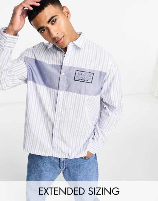 Armani exchange sale striped shirt