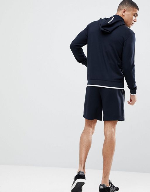 Armani Exchange logo sweat shorts in navy | ASOS