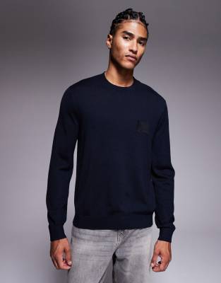Armani Exchange Logo Sweatshirt In Blue
