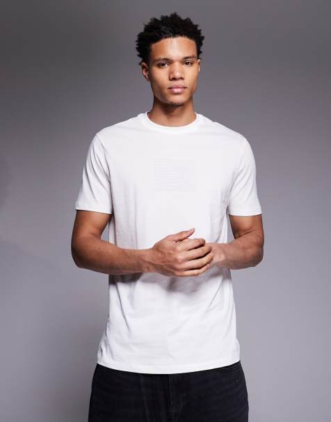 Armani Exchange logo t-shirt in off white