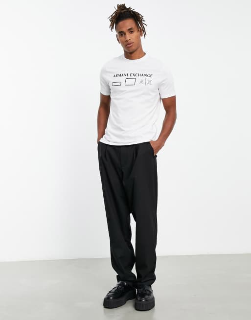 Armani Exchange logo t-shirt in white | ASOS