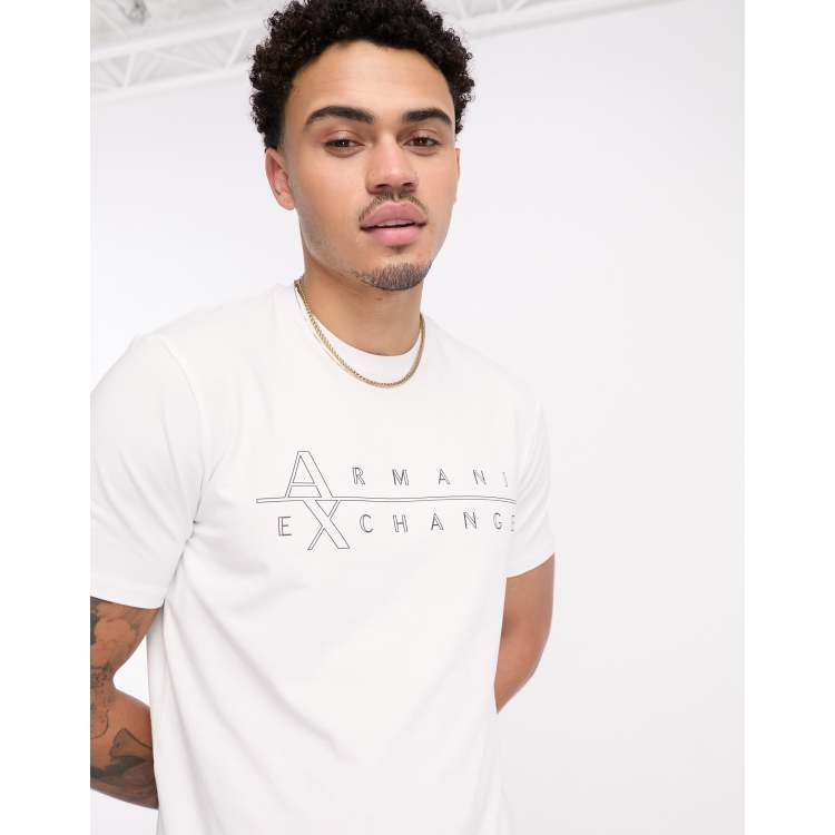 Armani Exchange logo t-shirt in white | ASOS