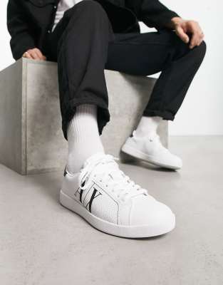 Armani Exchange logo trainer in white - ASOS Price Checker