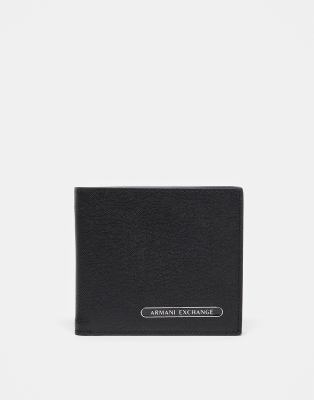 Armani Exchange Armani Exchange logo wallet in black