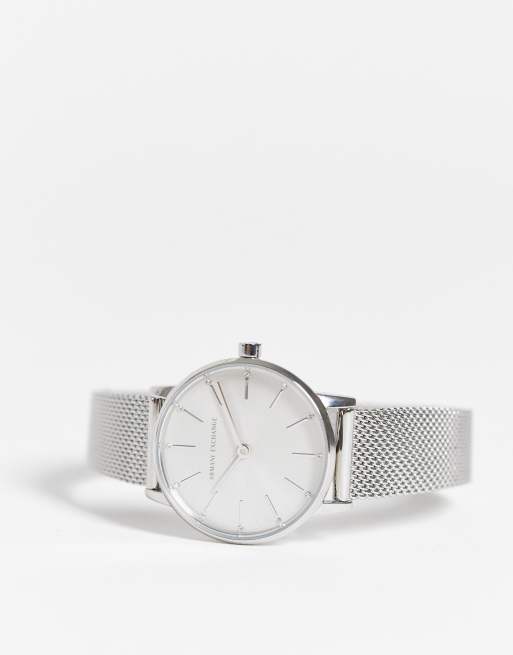 Armani Exchange – Lola – Damenuhr mit Netzarmband AX5565